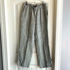 Black and white lines pants, size medium EUC